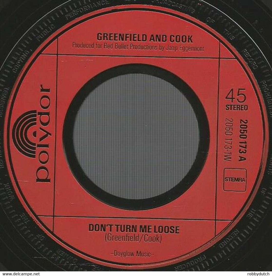 * 7" *  GREENFIELD & COOK - DON'T TURN ME LOOSE (Holland 1972 Ex-!!!) - Disco, Pop