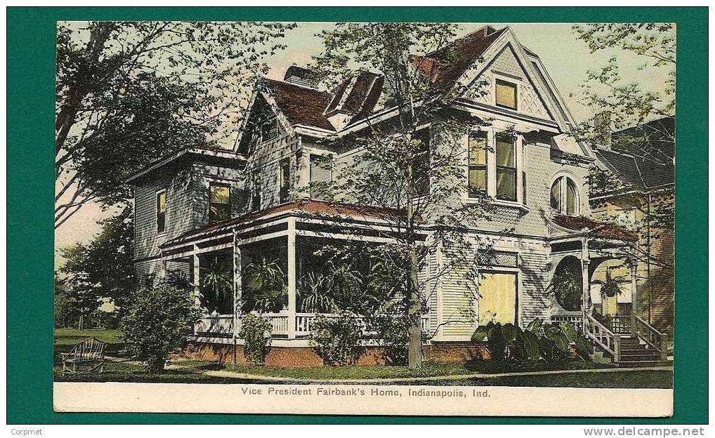 FAIRBANK´ S HOME , INDIANAPOLIS - Written But Nor Circulated POSTCARD - Altri & Non Classificati