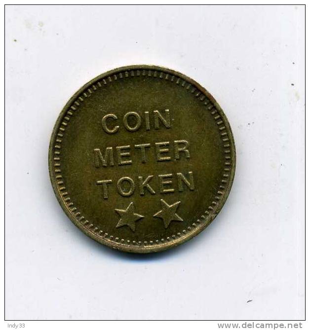 - JETON ETATS-UNIS . COIN METER TOKEN - Other & Unclassified