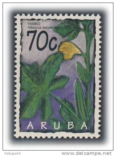 Aruba 1995 Mi 162 Sc 124 ** Abelmoschus Esculentus: Okra / Gombo / Yambo - Vegetables / Légumes / Gemüse - Légumes