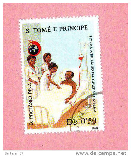 Timbre Oblitéré Used Mint Stamp Selo Carimbado D. PROTASIO PINA Db 0,50 S. TOME E PRINCIPE 1988 - Sao Tome Et Principe