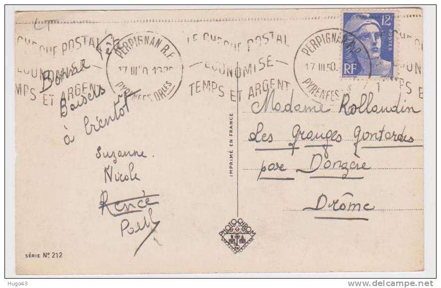 BONNE FETE 1950 (RECTO VERSO) - Fête Des Mères