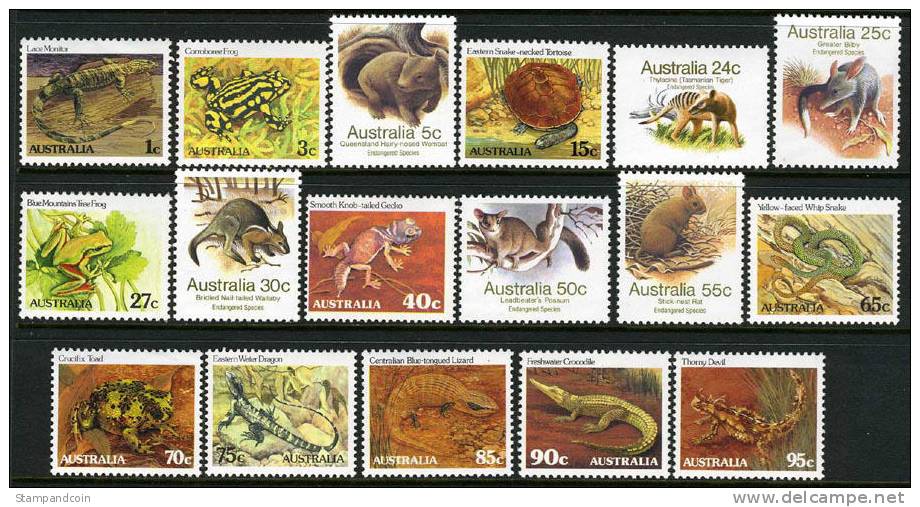 Australia #784-800 Mint Never Hinged Set From 1981-83 - Neufs