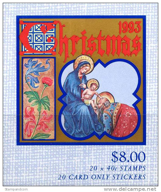 Australia #1354a Mint Never Hinged Christmas Booklet From 1993 - Carnets