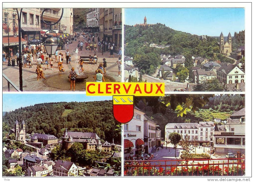 CLERVAUX - Carte 4 Vues - Blason - Clervaux