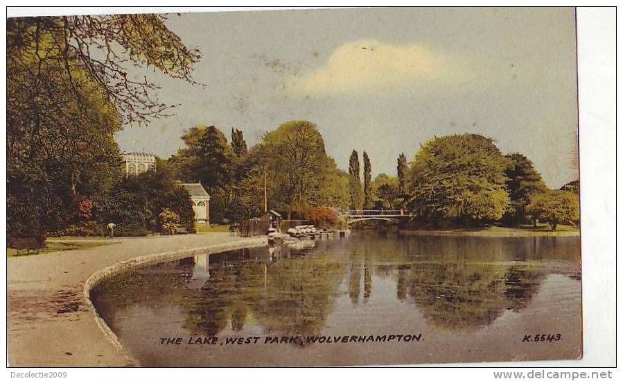 Z7035 England The Lake West Park Wolverhampton Used  Perfect Shape - Wolverhampton