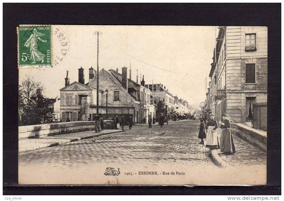 91 ESSONNES Rue De Paris, Bien Animée, Ed ? 1405, 190? - Essonnes