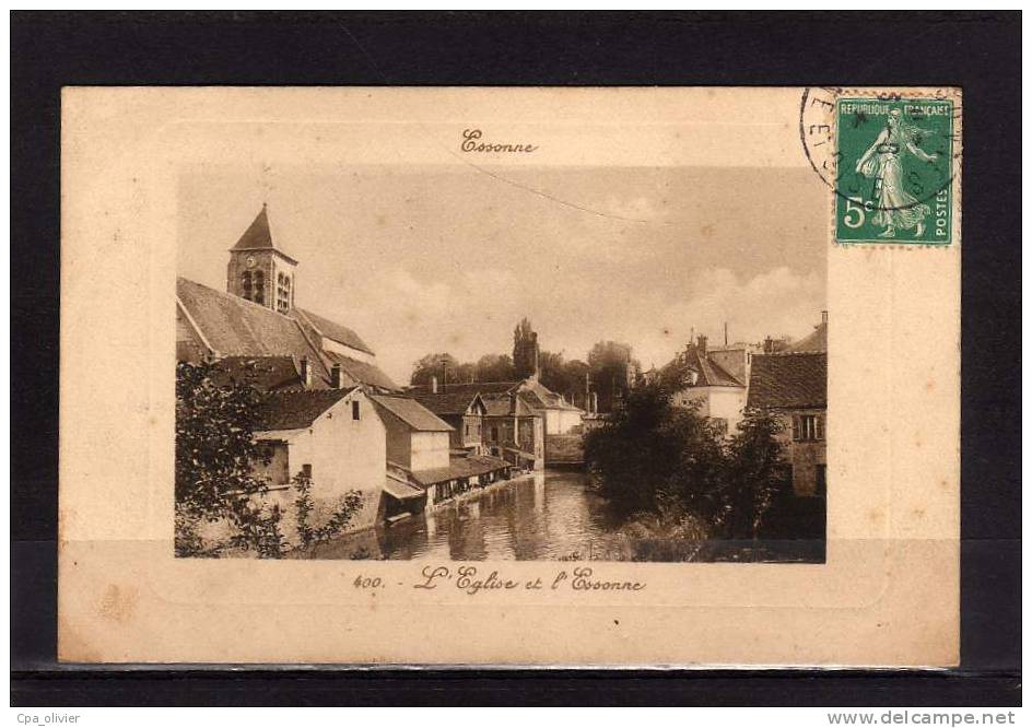 91 ESSONNES Vue Générale, Eglise, Bords De L'Essonne, Ed ? 400, 191? - Essonnes