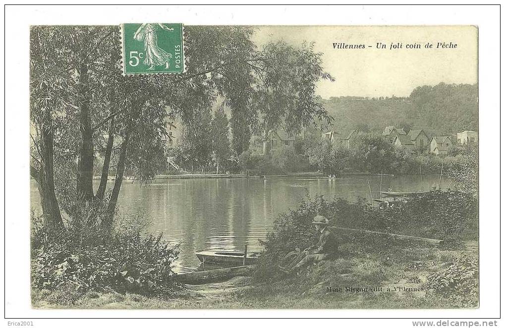 Villennes-sur-Seine . Un Joli Coin De Pèche à Villennes-sur-Seine. - Villennes-sur-Seine