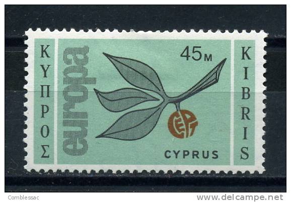 CYPRUS   1965    Europa   45m  Black  Orange  Brown  And  Emerald - Andere & Zonder Classificatie