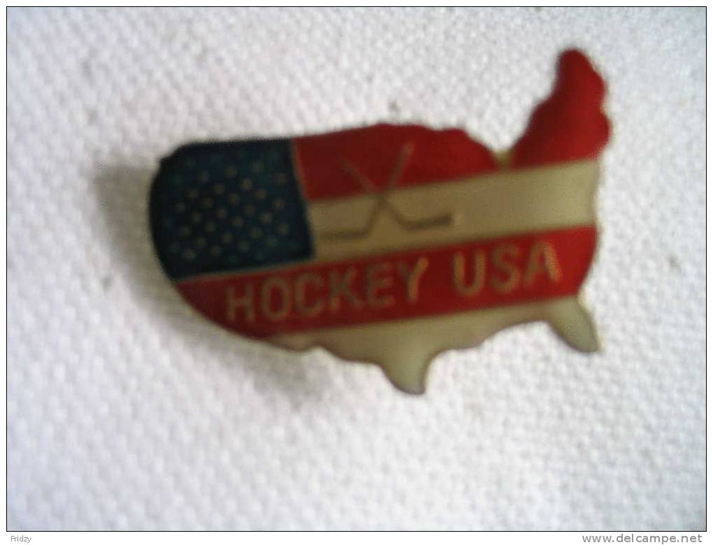 Pin´s Hockey Sur Glace  USA - Winter Sports