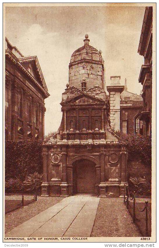 Z7072 England Cambridge Gate Of Honour Caius College Not Used Perfect Shape - Cambridge