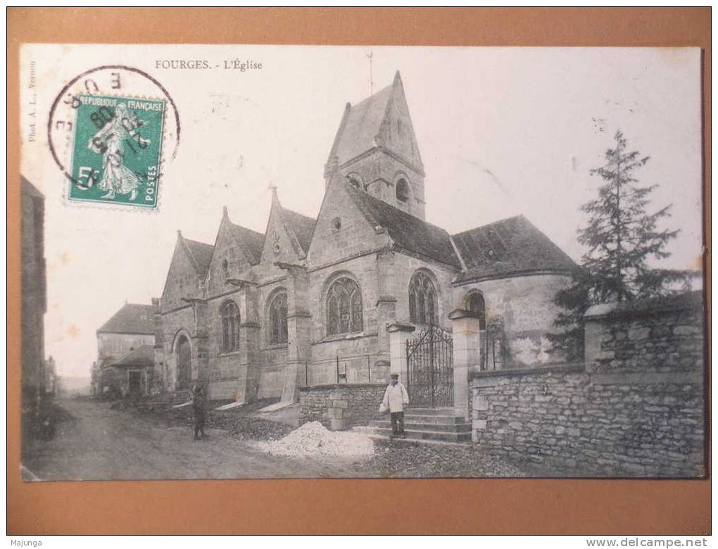 CPA - FOURGES - L' EGLISE - Fourges