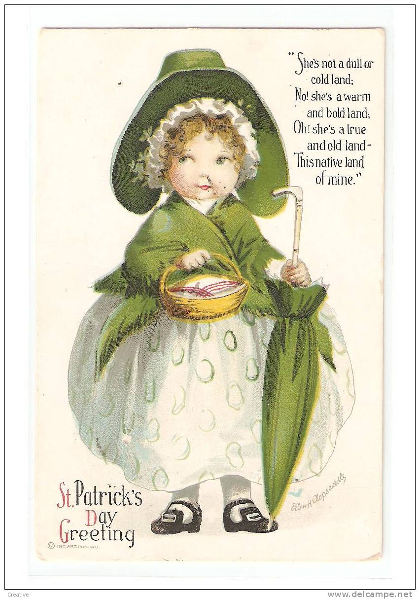 ST.PATRICK'S DAY GREETING 1917. Int.Art.Pub.Co New York 1917 - Saint-Patrick