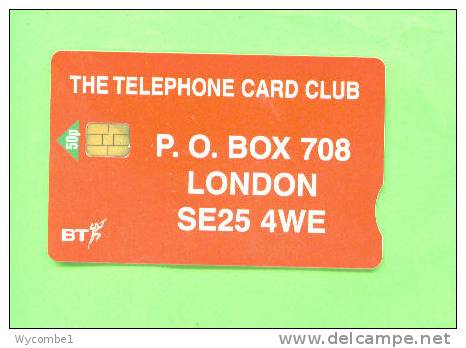 UK - Chip Phonecard/Telephone Card Collectors Club - Autres & Non Classés