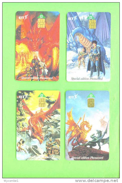 UK - Set Of 4 Chip Phonecards/Dragons Of The Summer Flame - Andere & Zonder Classificatie