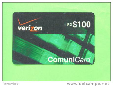 DOMINICAN REPUBLIC - Remote Phonecard/Verizon RD$100 - Dominicana