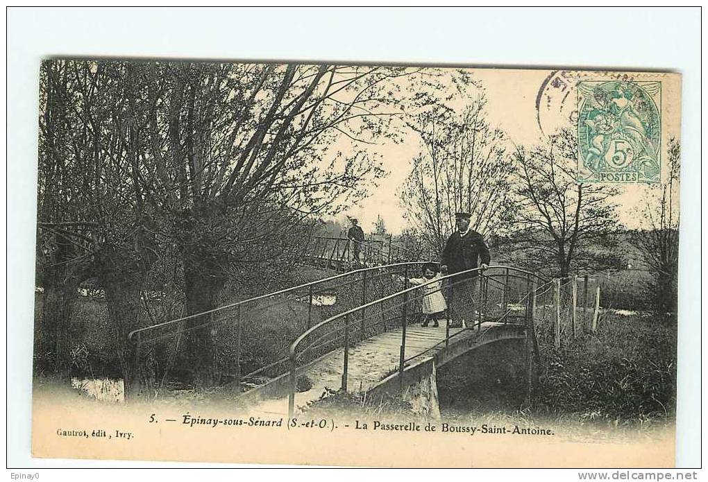 B - 91 - EPINAY SOUS SENARD - La Passerelle De Boussy St Antoine - Epinay Sous Senart