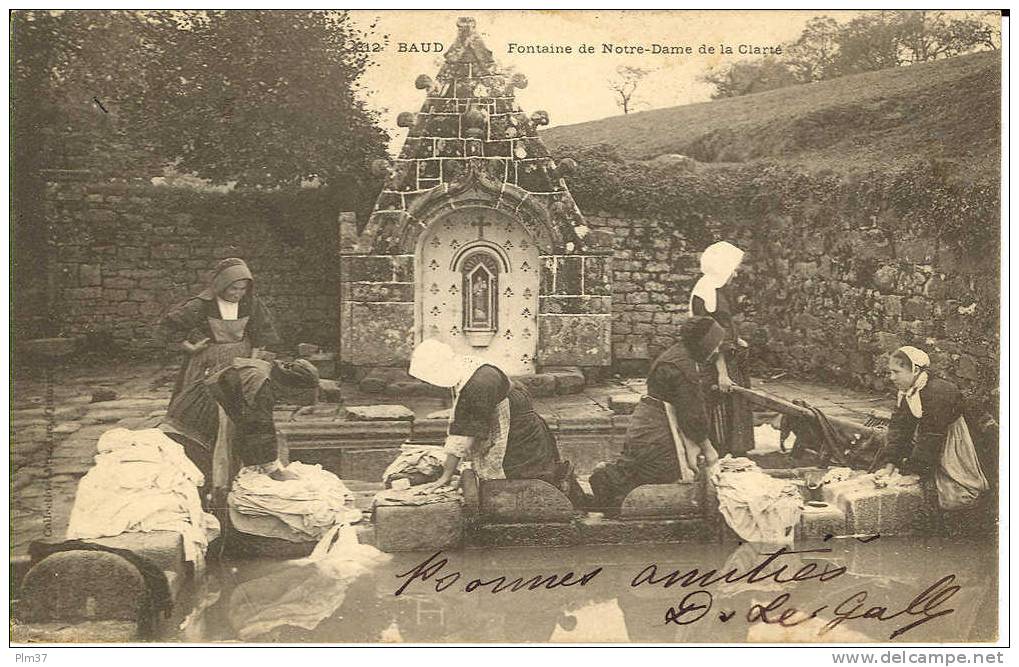 BAUD - Fontaine De ND De La Clarté - Laveuses - Baud