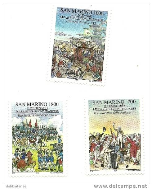 1989 - 1262/64 Rivoluzione Francese    ++++++ - Neufs