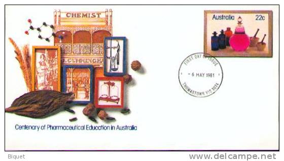 Entier Postal Australien Sur La Pharmacie, Feuille De Tabac - Tobacco