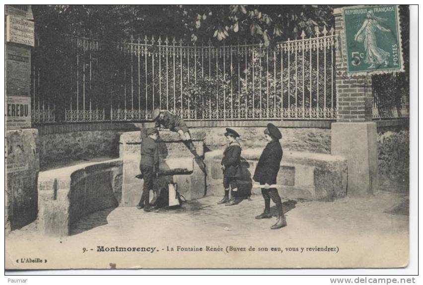 Montmorency  Enfants  à La Fontaine Renée - Soisy-sous-Montmorency