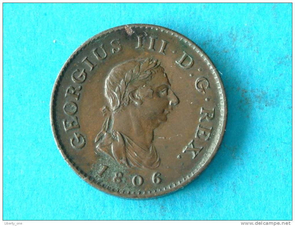 1806 - FARTHING / KM 661 ( Details Zie Foto ) ! - A. 1 Farthing