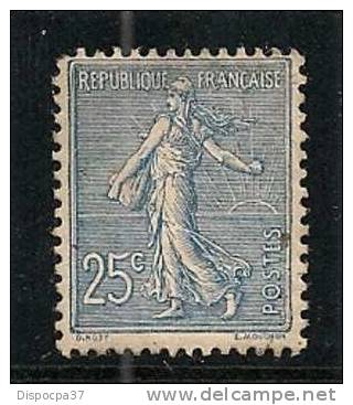Semeuse -N°132neuf +charn --cote:90€-dent Faible,pt Point Sur Face - 1903-60 Sower - Ligned