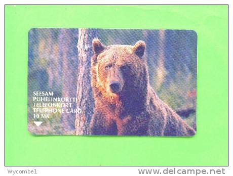 FINLAND - Magnetic Phonecard/Bear - Finland