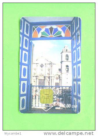CUBA - Chip Phonecard/Havana Cathedral - Cuba