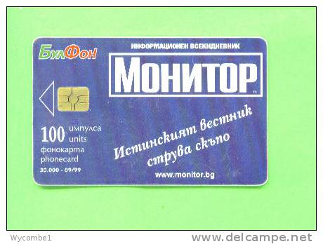 BULGARIA - Chip Phonecard/Monitor Newspaper Issue 30000 - Bulgarien