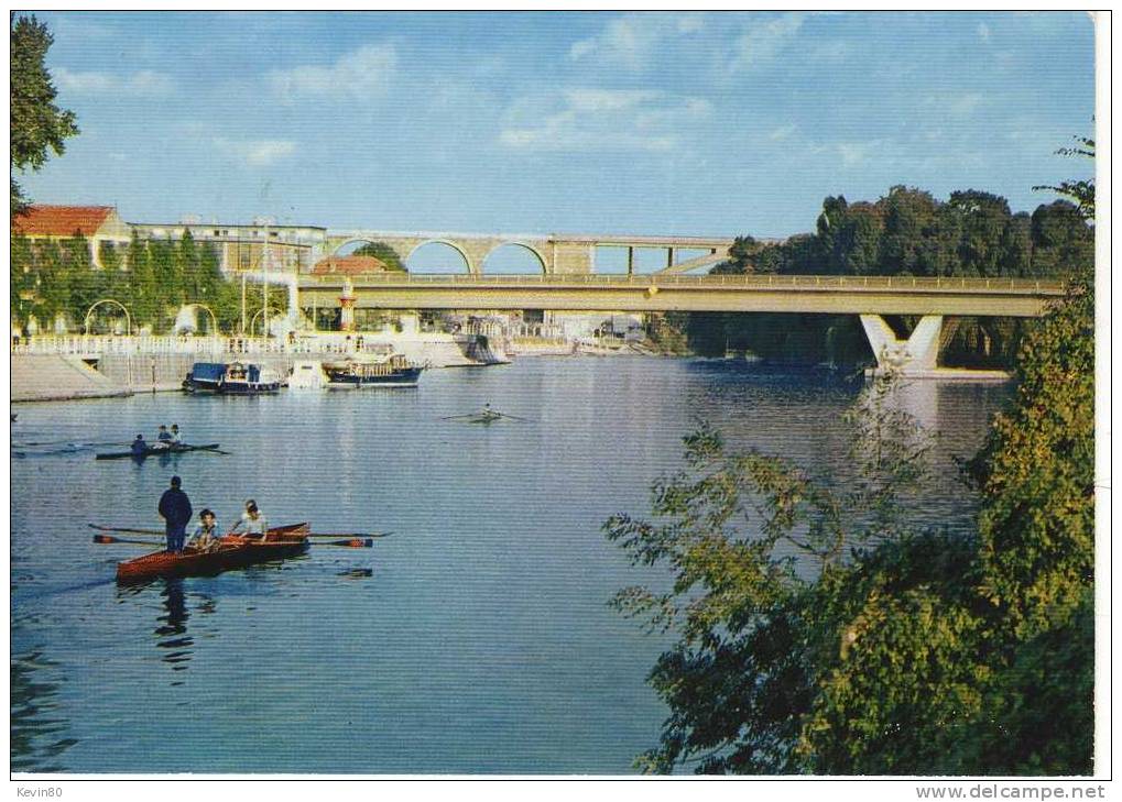 94 NOGENT SUR MARNE Bords De Marne Le Nouveau Pont Le Viaduc Cp Couleur - Villemomble