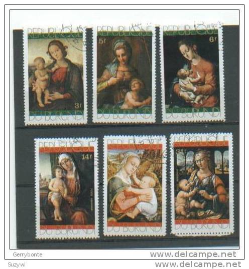 Burundi Noel-Christmas-Peintures/paintings-1971-Botticelli-Airmail-Congo - Used Stamps
