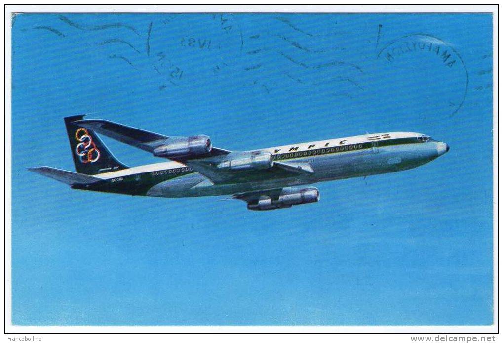 BOEING 707-320 - OLYMPIC AIRWAYS / AVION / AEREO / AIRPLANE - 1946-....: Era Moderna