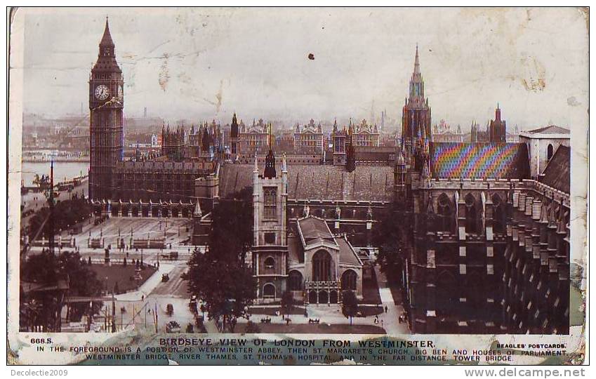 Z7150 England London Westminster  Used 1913 - Westminster Abbey