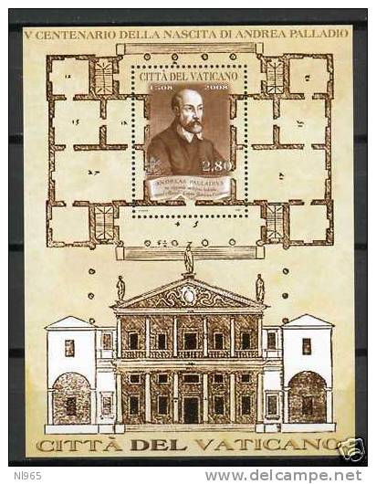 CITTA´ DEL VATICANO - VATIKAN STATE - ANNO 2008 -  BF PALLADIO - ** MNH - Ungebraucht