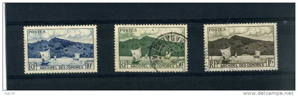 - FRANCE COLONIES . COMORES . ARCHIPEL DES COMORES 1950 . SUITE DE TIMBRES - Gebraucht