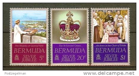 BERMUDA 1977 MNH Stamps QEII Silver Jubilee 336-338 - Royalties, Royals