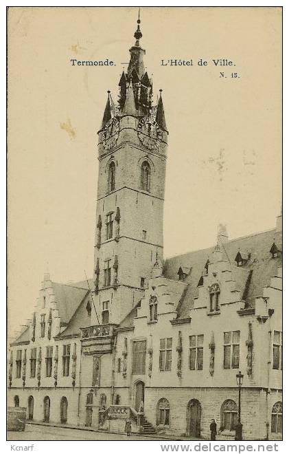 CP De TERMONDE ( Dendermonde ) " L'hôtel De Ville " . - Dendermonde