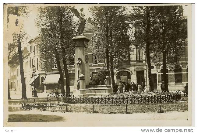 CP Photo De SINT-NIKOLAAS / SAINT-NICOLAS ( Sint NIKLAAS ) " Standbeeld Aan Rolliers / Monument Rolliers " . - Sint-Niklaas