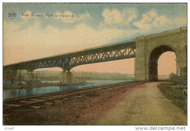 CP De VISE " Nouveau Pont Du Chemin De Fer " ( Couleurs ) - Visé