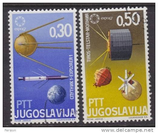 1967 - YUGOSLAVIA - Satellite - Space - Expo 67 Montreal, Quebec, Canada - Europe