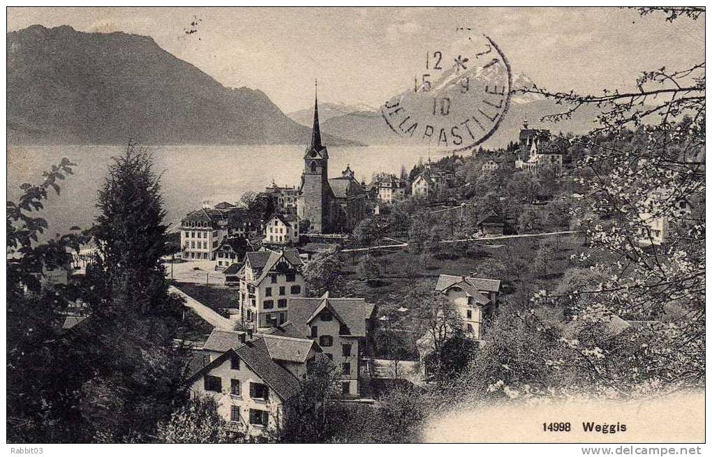 C -   398   -     WEGGIS    -    (  Suisse  )  .   Vue  Générale   . - Weggis