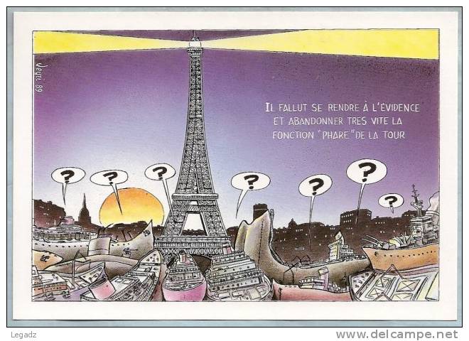CPM Illustration - M24/37 - Centenaire De La Tour Eiffel - Bernard Veyri - Veyri, Bernard