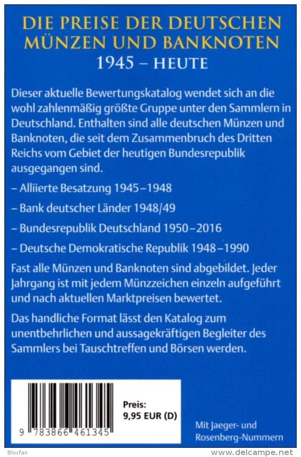 Noten Münzen Ab 1945 Deutschland 2016 Neu 10€ D AM- BI- Franz.-Zone SBZ DDR Berlin BUND EURO Coins Catalogue BRD Germany - Literatur & Software