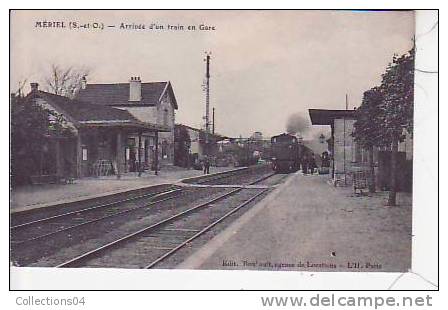 95 /MERIEL / LA GARE /VUE INTERIEURE /  EDIT ROUHAULT / 1900 - Meriel