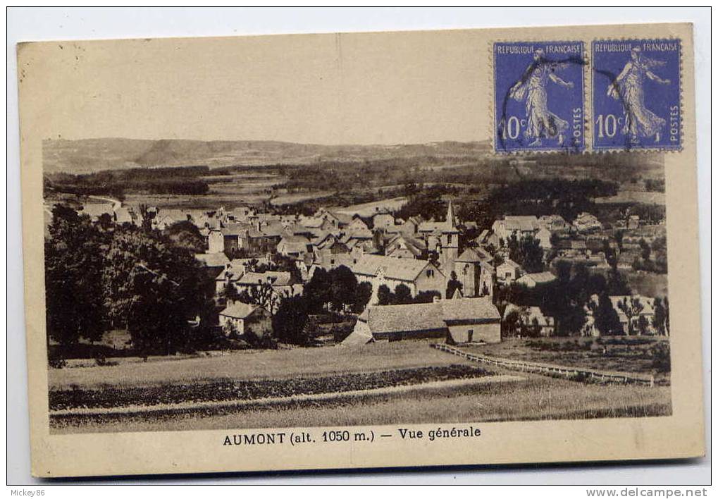 AUMONT---1933--alt 1060 M ---Vue Générale   éd   MTIL-----belle Carte - Aumont Aubrac