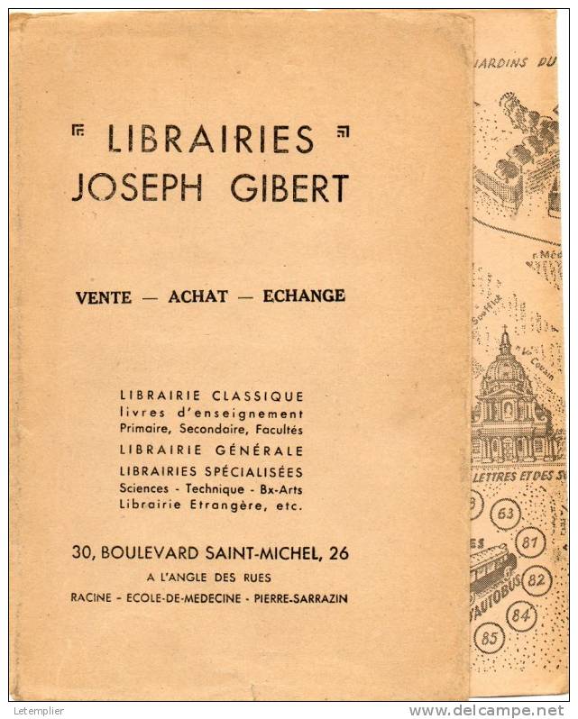 LIBRAIRIES     Joseph GIBERT - Schutzumschläge