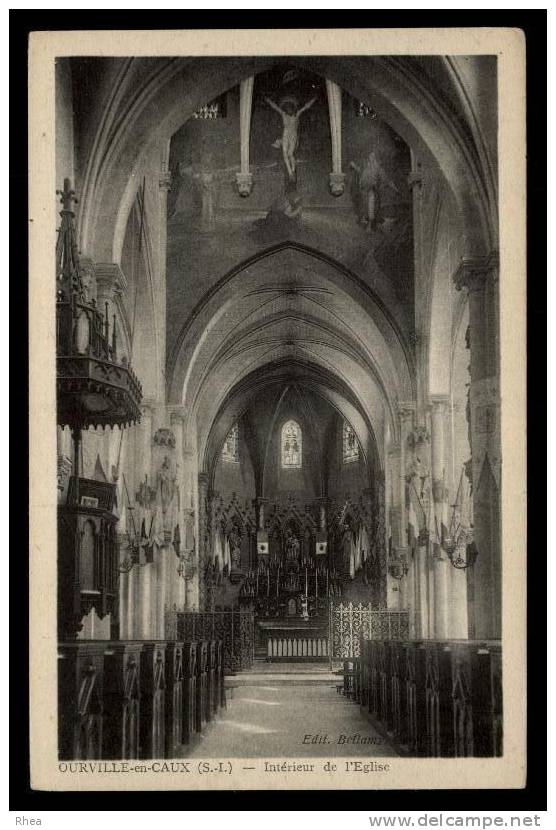 76 Ourville-en-Caux Interieur Eglise D76D K76490K C76490C RH097220 - Ourville En Caux