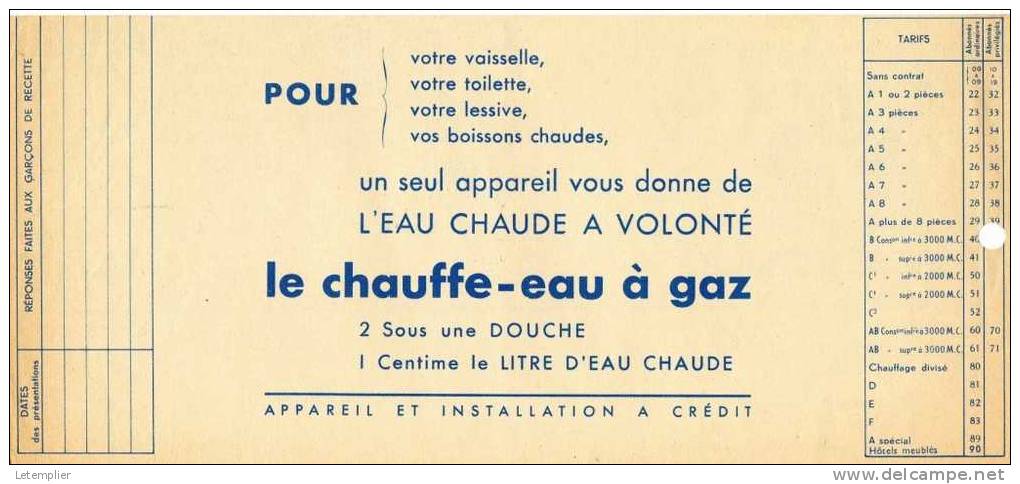 Compagnie Du Gaz De Paris - Elektriciteit En Gas